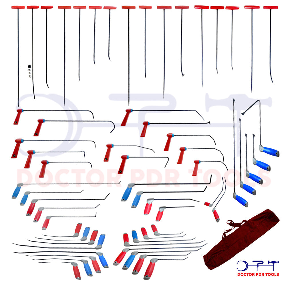 Pdr Tools / 60 Piece Paintless Dent Repair Rod Set