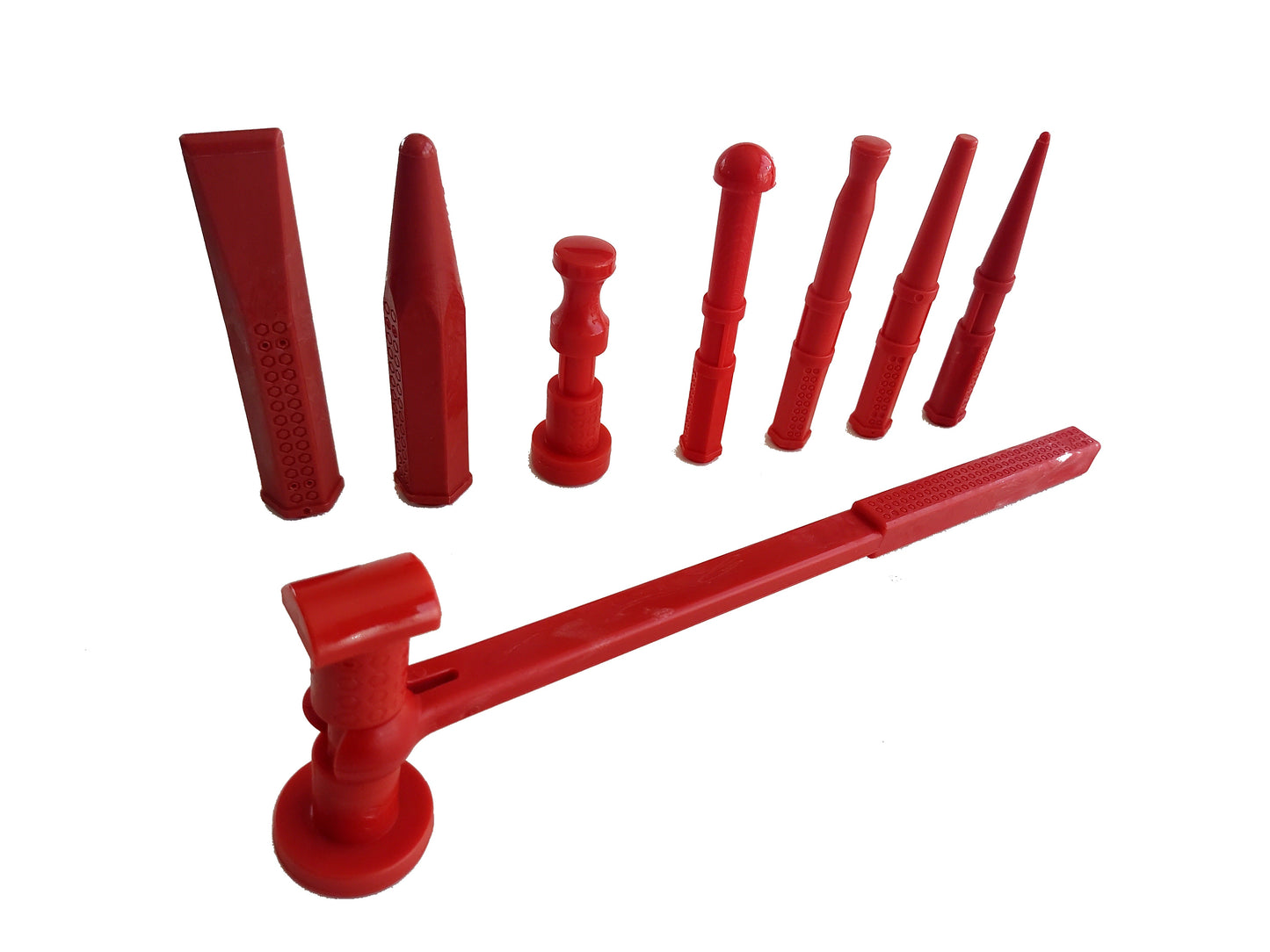 Pdr Tools / Plastic Head Hammer & Wedge and Plastic Spatula Set