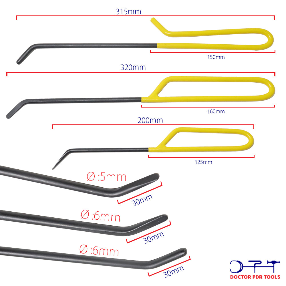 pdr hook tool bar set 52 pieces high carbon steel bar