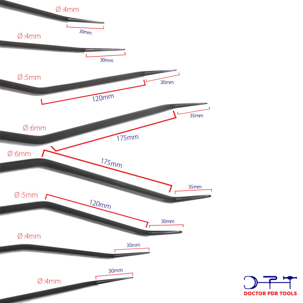 pdr hook tool bar set 52 pieces high carbon steel bar