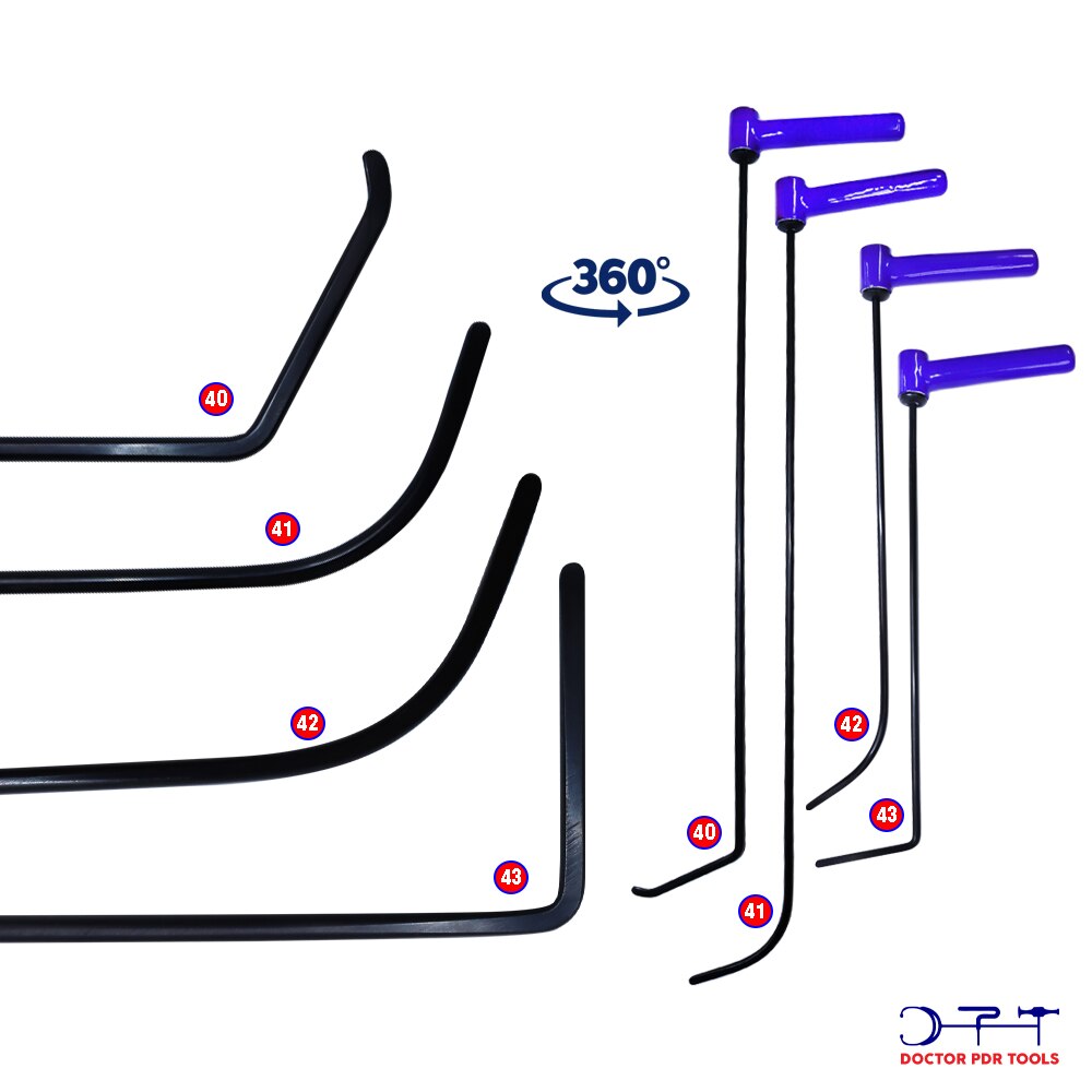 pdr push rods 53 pcs 360 rotating set