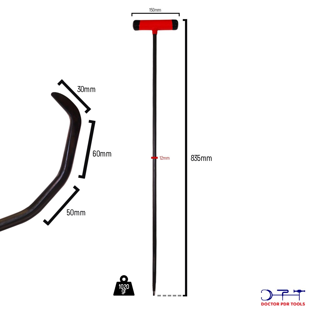 1 pcs 2 twisted hook rod